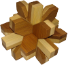 Bamboo Puzzle Snowflake